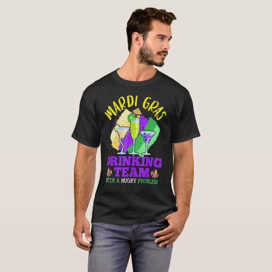 Mardi Gras Drinking Team, Drunk Carnival Parade Co Tシャツ (正面フル)