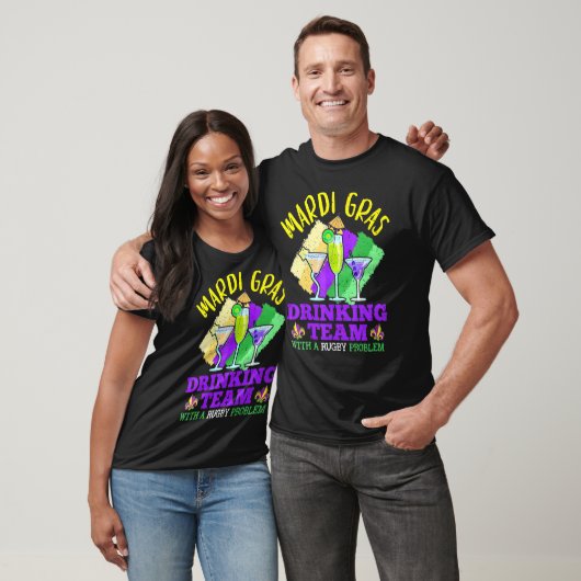 Mardi Gras Drinking Team, Drunk Carnival Parade Co Tシャツ (ユニセックス)