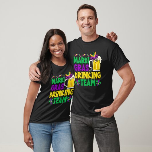 Mardi Gras Drinking Team - Funny Mardi gras Tシャツ (ユニセックス)