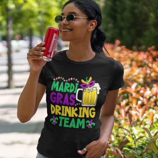 Mardi Gras Drinking Team - Funny Mardi gras Tシャツ