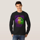 Mardi Gras Drip  New Orleans Carnival Fat Tuesdays Tシャツ (正面フル)