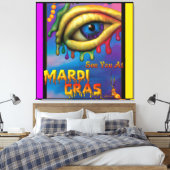 Mardi Gras Eyeでお会い キャンバスプリント (インサイチュ (寝室))