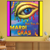 Mardi Gras Eyeでお会い キャンバスプリント (インサイチュ (リビング))