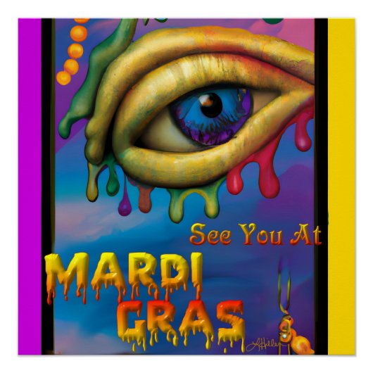 Mardi Gras Eyeでお会い ポスター (正面)