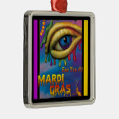 Mardi Gras Eyeでお会い メタルオーナメント (右)