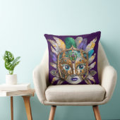 Mardi Gras Feather and Metal Mask クッション (椅子)