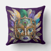 Mardi Gras Feather and Metal Mask クッション (裏面)