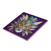 Mardi Gras Feather and Metal Mask タイル (側面)