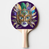 Mardi Gras Feather and Metal Mask 卓球ラケット (裏面)