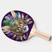 Mardi Gras Feather and Metal Mask 卓球ラケット (横)