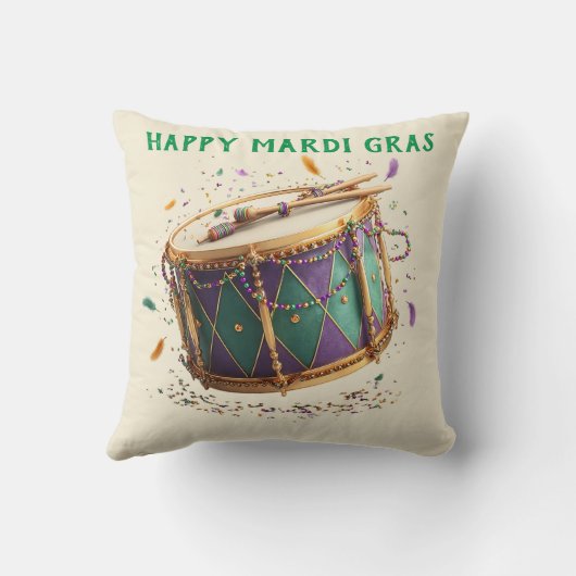 Mardi Gras Festive Drum クッション (裏面)