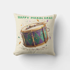 Mardi Gras Festive Drum クッション