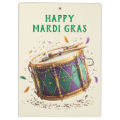 Mardi Gras Festive Drum クリップボード (裏面)
