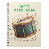 Mardi Gras Festive Drum ノートブック (正面)