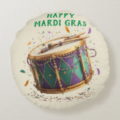 Mardi Gras Festive Drum ラウンドクッション (裏面)