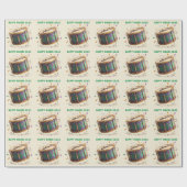 Mardi Gras Festive Drum ラッピングペーパー (フラット)