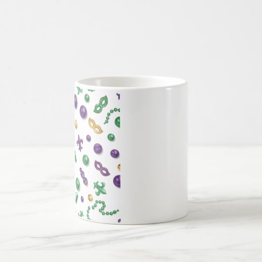 Mardi Gras Festive Pattern Mug コーヒーマグカップ (中央)