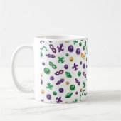 Mardi Gras Festive Pattern Mug コーヒーマグカップ (左)