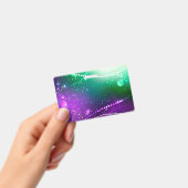 Mardi Gras Festive Purple Background バッジ (手持ち)