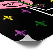 Mardi Gras Flamingo Carnival Parade Costume  ポスター (角)