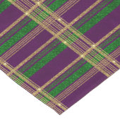 Mardi Gras Fleur De Lis ショートテーブルランナー (コーナー)