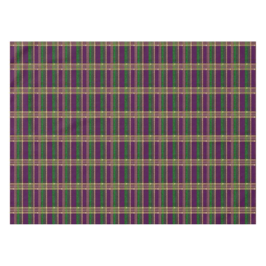 Mardi Gras Fleur De Lis テーブルクロス (正面(横))