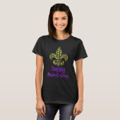 Mardi Gras Fleur De Lis Costume Shirt Carnaval Par Tシャツ (正面フル)