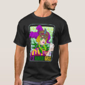 Mardi Gras Fleur De Lis Mardi Gras Carnival Jester Tシャツ (正面)