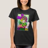 Mardi Gras Fleur De Lis Mardi Gras Carnival Jester Tシャツ (正面)