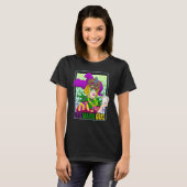 Mardi Gras Fleur De Lis Mardi Gras Carnival Jester Tシャツ (正面フル)