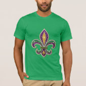 Mardi Gras Fleur de Lis T-Shirt Tシャツ (正面)