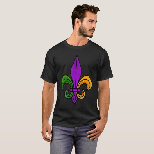 Mardi Gras  For Women Fat Tuesday Parade Fleur De  Tシャツ (正面フル)