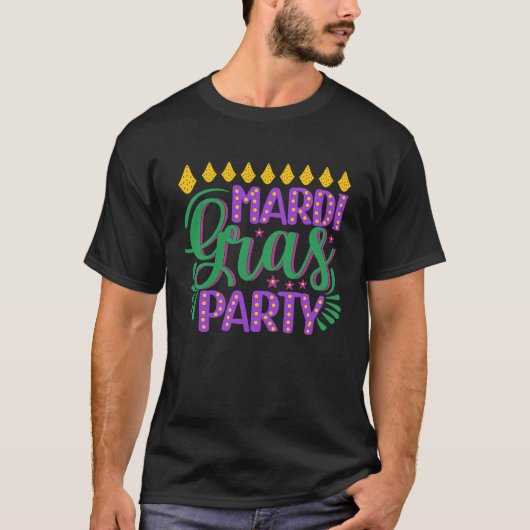 Mardi Gras  Fun Mardi Gras Party for men women Tシャツ (正面)
