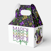 Mardi Gras Gable Favor Box フェイバーボックス (正面サイド)