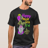 Mardi Gras Gnomes Fleur De Lis Costume Carnaval Pa Tシャツ (正面)