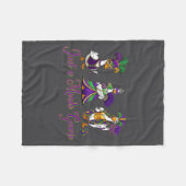 Mardi Gras Goose 2026 Gift Funny Tee Men, Women フリースブランケット (正面(横))