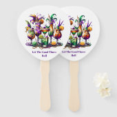 Mardi Gras     Hand Fan ハンドファン (正面&裏面)