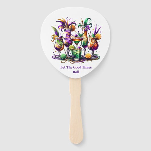 Mardi Gras     Hand Fan ハンドファン (正面)