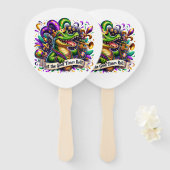 Mardi Gras     Hand Fan ハンドファン (正面&裏面)