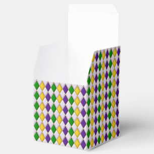Mardi Gras Harlequin pattern2 with Crown2 フェイバーボックス