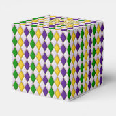 Mardi Gras Harlequin pattern2 with Crown2 フェイバーボックス (裏面サイド)