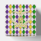 Mardi Gras Harlequin pattern2 with Crown フェイバーボックス (上部)