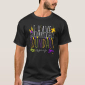Mardi Gras I Have Boundary Issues Beads Carnival P Tシャツ (正面)