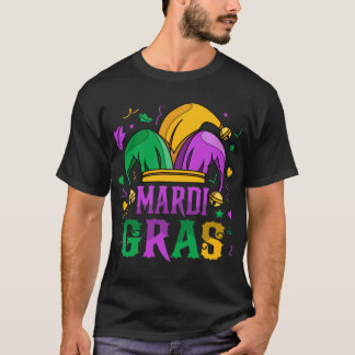 Mardi Gras Jester Hat Carnival Celebration Tシャツ