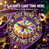 Mardi Gras King Cake Celebration ラージ壁時計