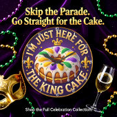Mardi Gras King Cake Celebration ラージ壁時計