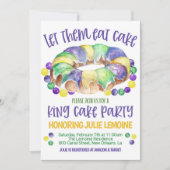 Mardi Gras King Cake Party Invitation 招待状 (正面)