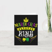 Mardi Gras King Funny New Orleans Party Parade  カード (正面)