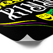 Mardi Gras King Funny New Orleans Party Parade  ポスター (角)