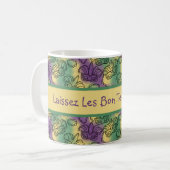 Mardi Gras Laissez Les Bon Temps Rouler コーヒーマグカップ (正面左)